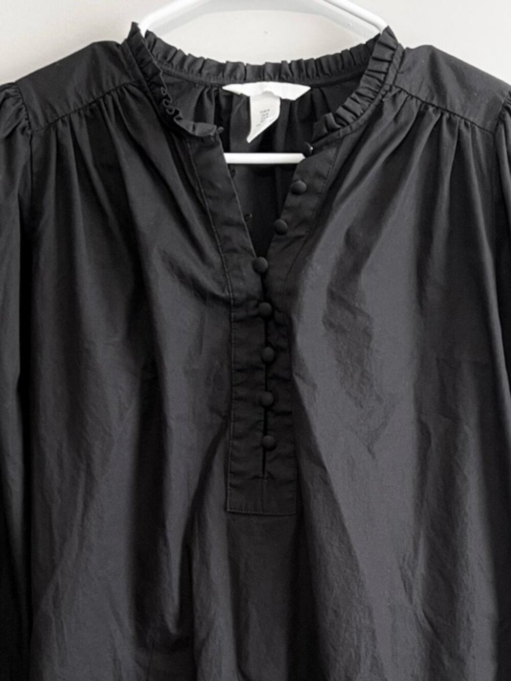 Line Long Sleeve Popover Dress